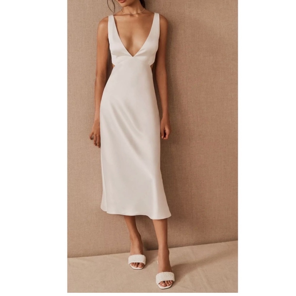 NWT Sachin & Babi Satin Midi Dress